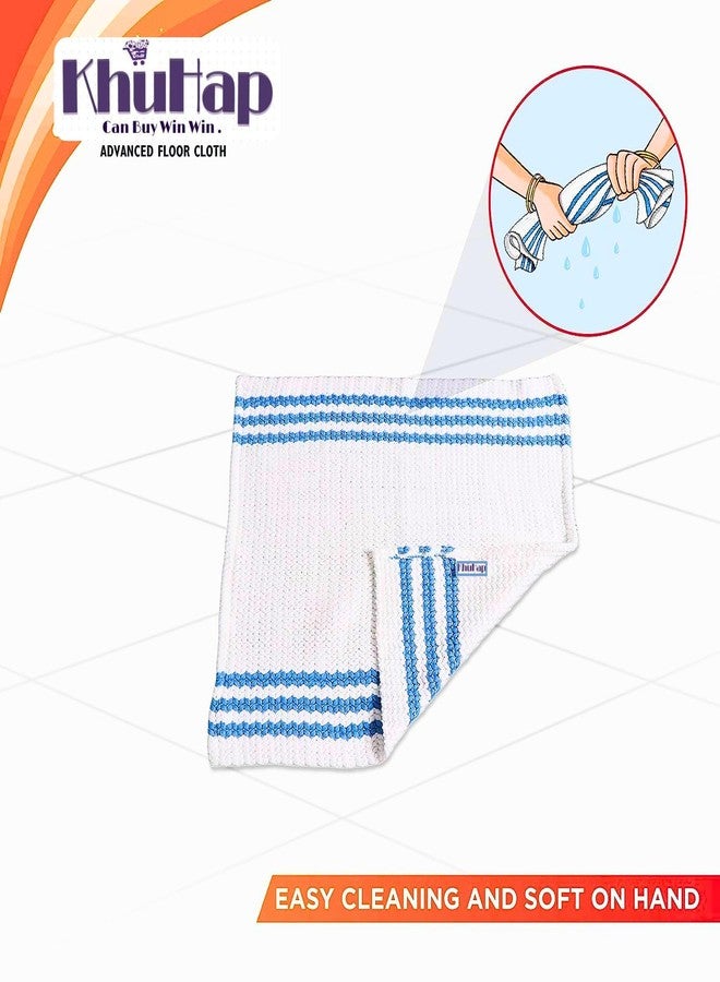 KhuHap Microfiber Advance Floor Cleaning Cloth(Pocha) for Mopping - White, Pack of 2 - Image 4